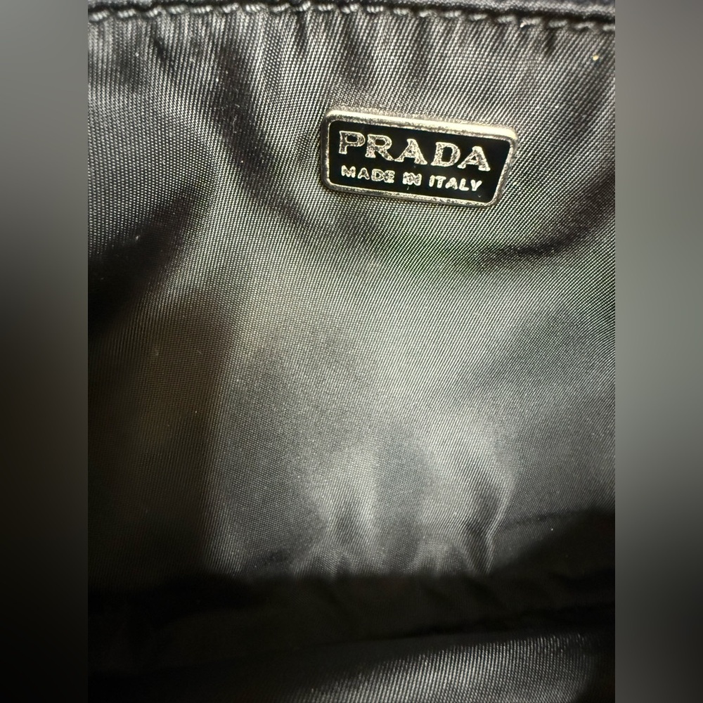 Prada Nylon Pouch Cosmetic Case Black Made in Italy - Picture 5 of 11